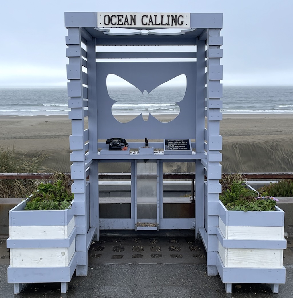 Wind phone at Ocean Beach, San Francisco. Ocean calling